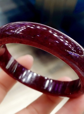 镇店之宝 一图一物 缅甸鸽血红红宝石手镯女圈口58.3MM