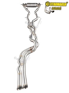 适用宝马F80F82F87M2CM3M4改装中尾段运动排气系统等长中段阀门尾