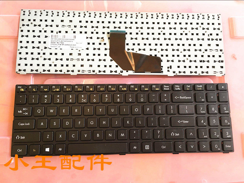 包邮hasee神舟 精盾k580s k580n k580c k620c k660d i5 i7 d1键盘