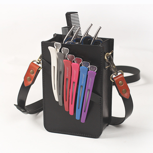 原创手工订制真皮理发剪刀包发型师工具包专用斜挎美发工具剪刀包