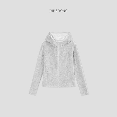 纯棉亲肤绒感卫衣外套女