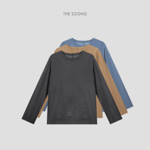 100%纯羊毛细腻轻量肌理感圆领长袖 T恤8669 触感美学 THESOONG