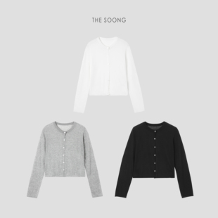 外套女7300 醋酸棉丝凉感柔滑宽松防晒针织开衫 THESOONG 云朵轻盈