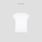 人手一件轻盈薄款 THESOONG 口碑回购款 圆领黑白色基础Tee上衣女