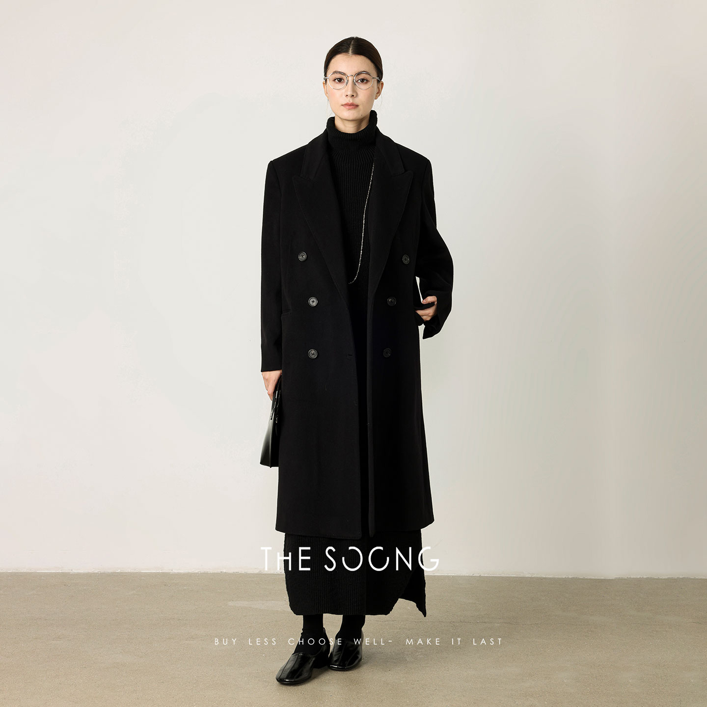 经典款双排扣大衣外套