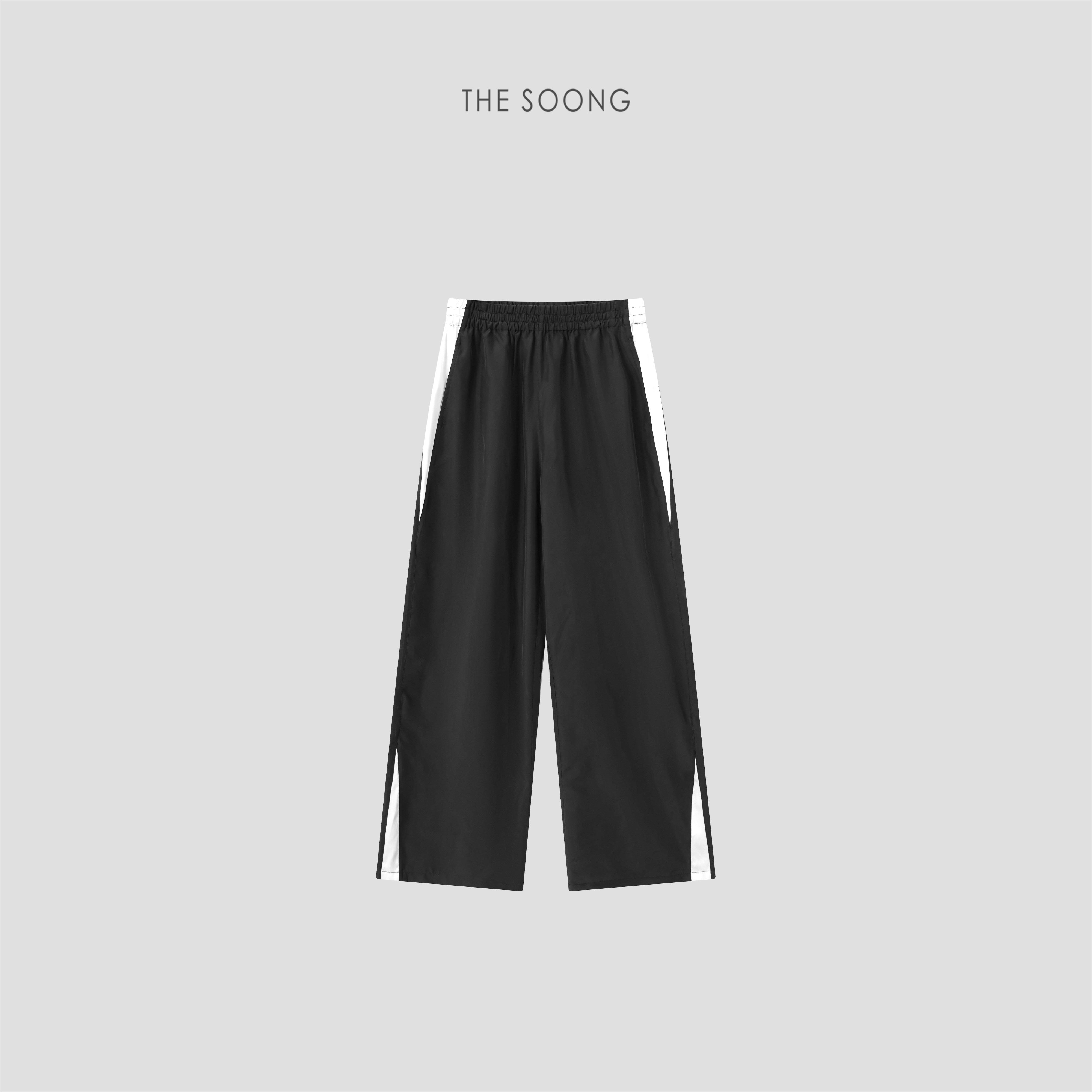 THESOONG/100%桑蚕丝夏季薄款松紧腰女士休闲裤8634 - 实物图