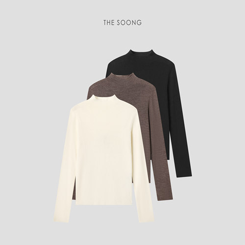 三醋酸羊毛无缝一体打底毛衣