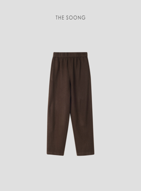 THESOONG/Provence 100%高支细绵羊毛460克保暖小脚针织休闲裤女