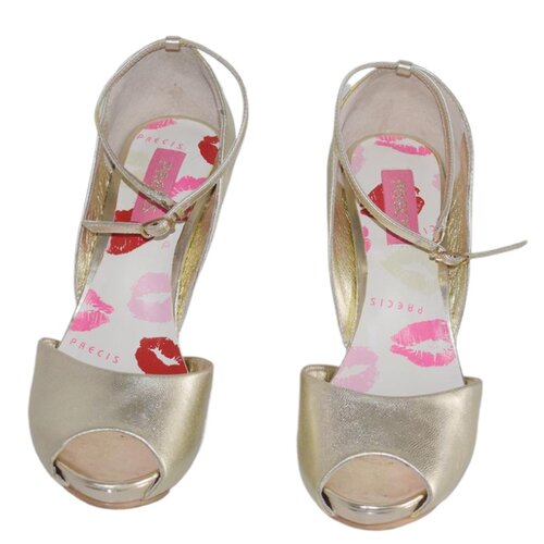 摆拍用水晶高跟真皮女凉鞋金属漆宽带羊皮夏季女鞋清仓处理2E9702