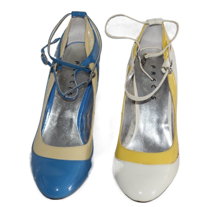 其他女单鞋时尚拼色牛漆皮