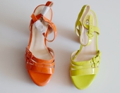 糖果色全皮凉鞋 专柜品牌厚防水台高跟牛皮女凉鞋 时尚 3322901