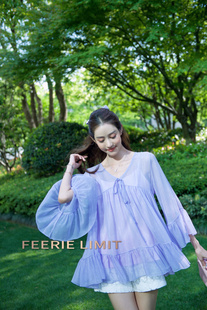 24春夏复出倾舞系列仙子紫流光真丝top内搭真丝吊带 FEERIE LIMIT