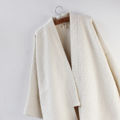 黑 袁落落 白 外套开衫 和服道袍茶服 男女同款 日系和风毛呢中长款