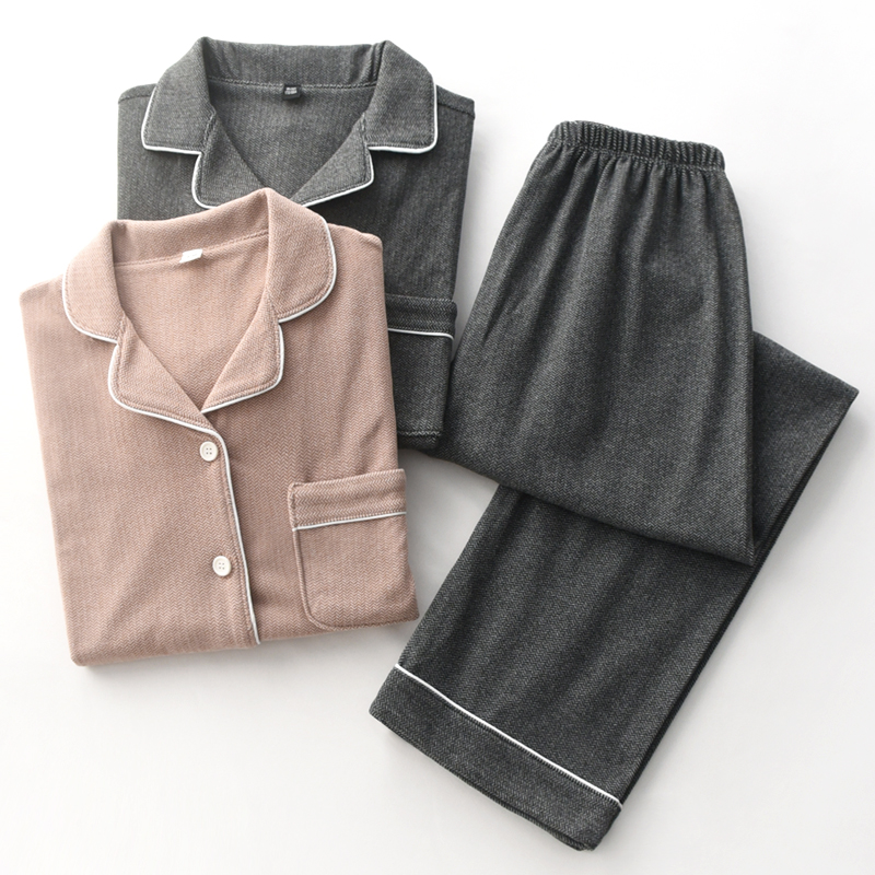 情侣德绒保暖无印风秋冬大码睡衣