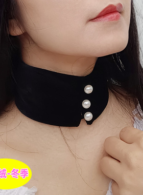 Y891新款流行欧美网红优雅脖子饰品颈带个性多色金丝绒项圈围脖带