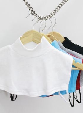 Y613新款加宽半高领春夏秋冬季打底衫纯棉假领子立领中领围脖假领