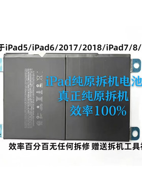 适用苹果平板ipad5/6/7/8/9/10air/4/5ipad pro11,12.9寸全新电池