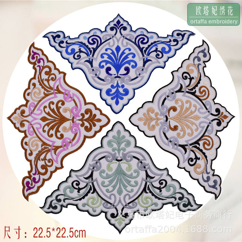 刺绣布贴补丁贴绣花贴绣片衣服贴