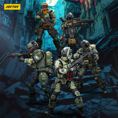 JOYTOY 暗源 1/25 军兵系列 钢骑小队 关节可动兵人军事模型手办