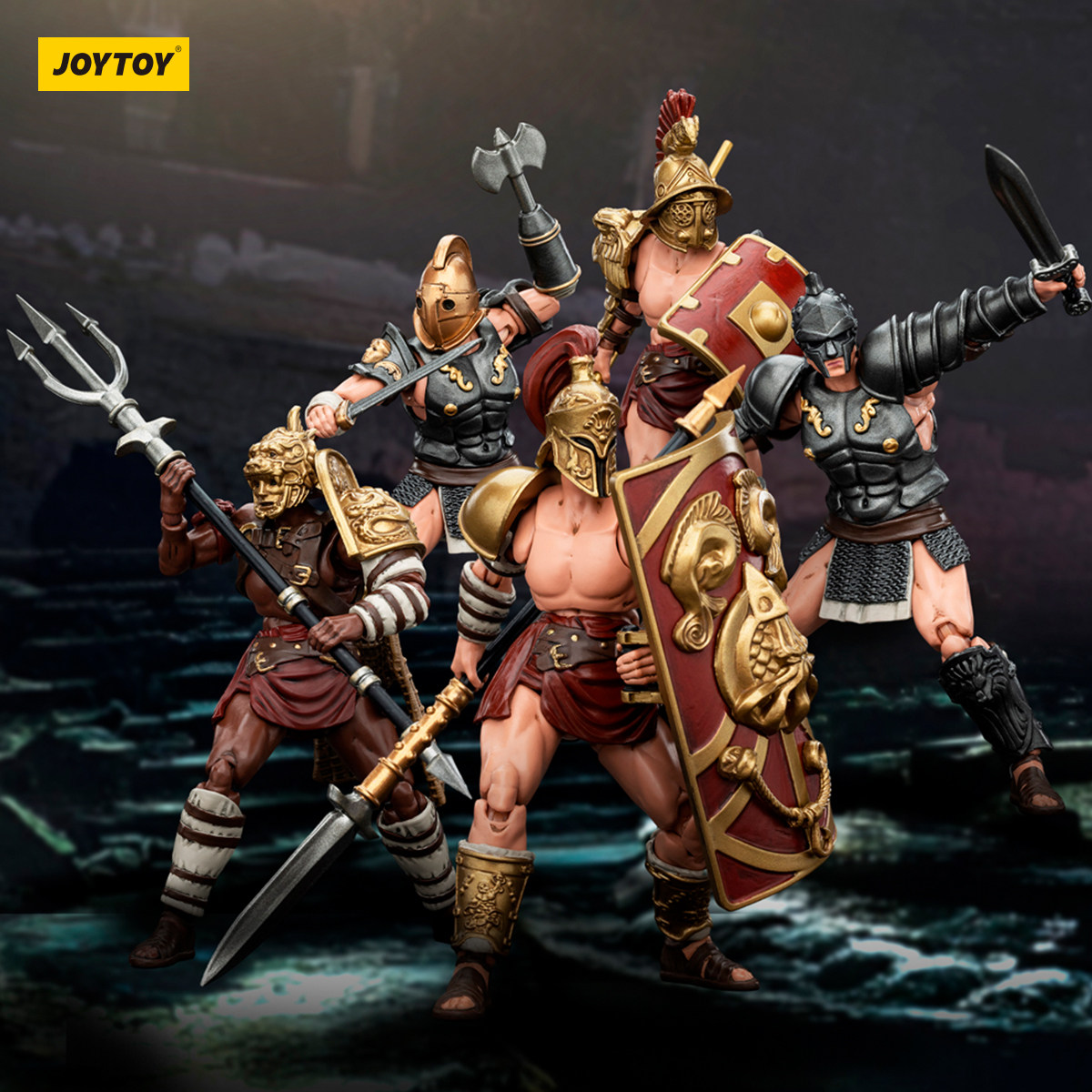 暗源 JOYTOY 1/18 3.75寸 纷争系列 古罗马 角斗士2 关节可动兵人图片