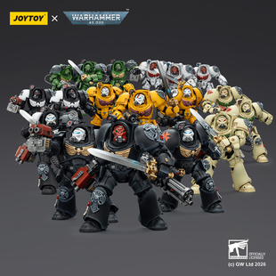 JOYTOY 暗源 1/18 战锤40K 暗鸦白疤帝拳黑暗天使圣堂 终结者小队