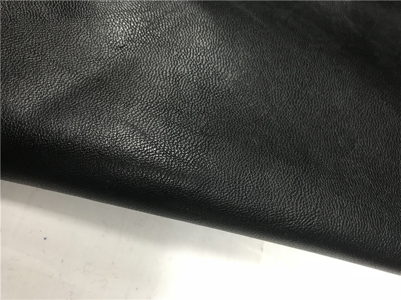 进口优质黑色棉底仿皮革面料PU皮皮衣皮裤皮夹克皮裙服装皮具布料