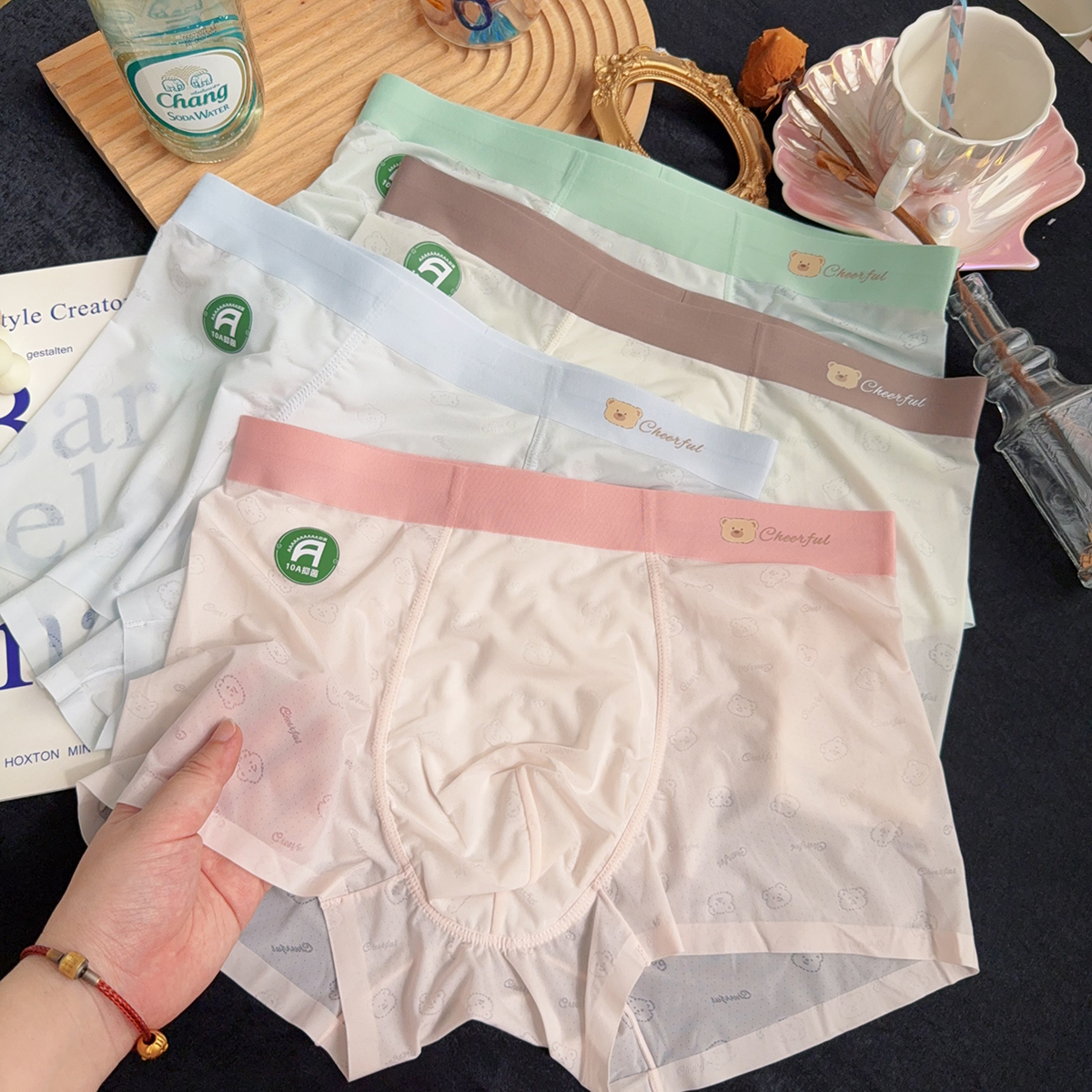 冰熊乐园夏季舒适无痕透气内裤