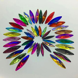 限量版 飾擺臺道 13x48mm馬眼異形尖底鉆家居裝 大號水晶寶石10x35