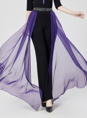 形体走秀飘纱腰纱腰封舞蹈服装披纱模特芭蕾练功训练服培训礼仪