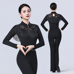 高端导师形体礼仪训练服装女2025年新款导师服拉丁舞服跳舞练功服