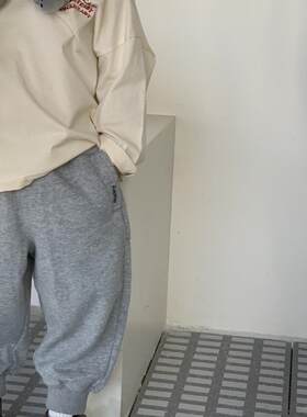小屁股秋冬长裤全棉儿童运动裤软