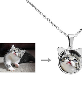 DIY定制照片个性彩印项链锁骨链情侣