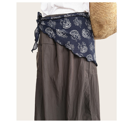 大尺寸腰果花镂空花边三角巾丝巾