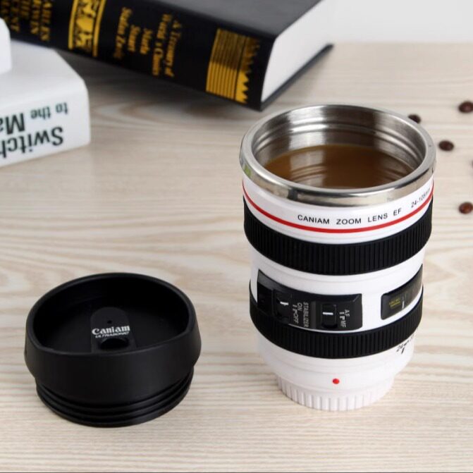 Lens mugs, camera water cups, boys' Day gifts: Abstract, funny and creative DSLR coffee cups, boys' gifts thumbnail 4