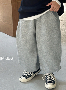 男童裤子儿童运动裤春秋款男孩卫裤灰色长裤2026新款休闲裤春季潮