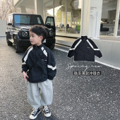 男宝宝初春上衣童装 2026新款 潮 儿童冲锋衣男孩春装 男童外套春秋款