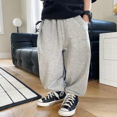 男童运动裤卫裤儿童长裤加绒洋气