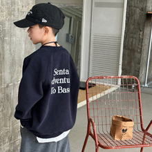 男童加绒卫衣儿童上衣加厚一体绒2025冬季新款内搭冬装男孩秋冬款