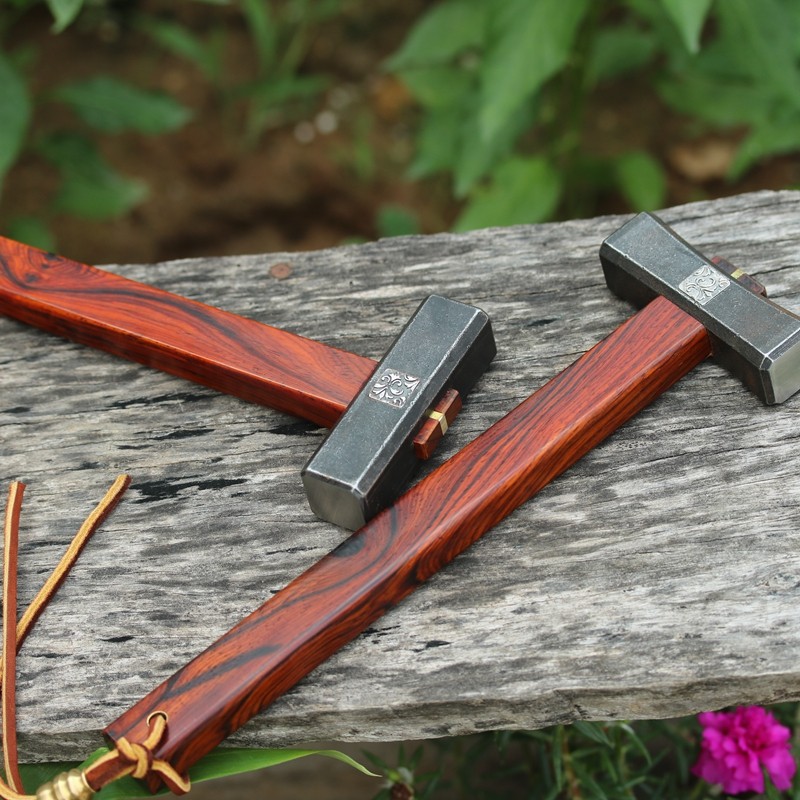 创意小锤子工具s55高碳钢日式小钢锤玄能铁锤小蛮腰镶嵌贴章款