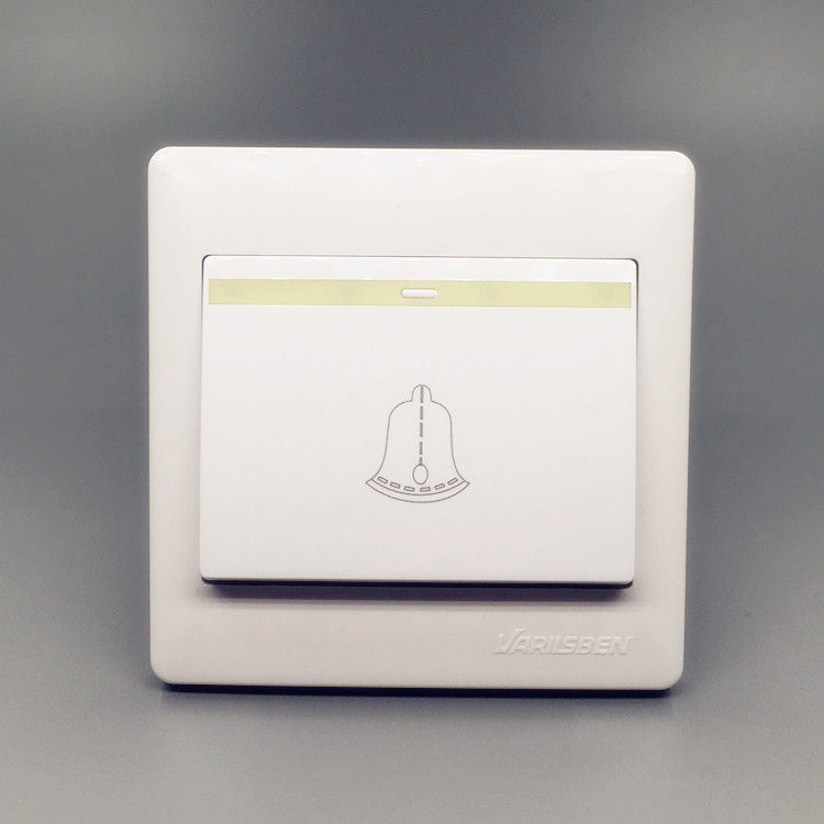华意松本k5.0门铃开关 自动复位按钮面板 暗装86型墙壁开关