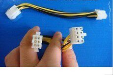 电脑电源延长线 6Pin转6Pin显卡供电 转8PinCPU供电 DC电源特供线