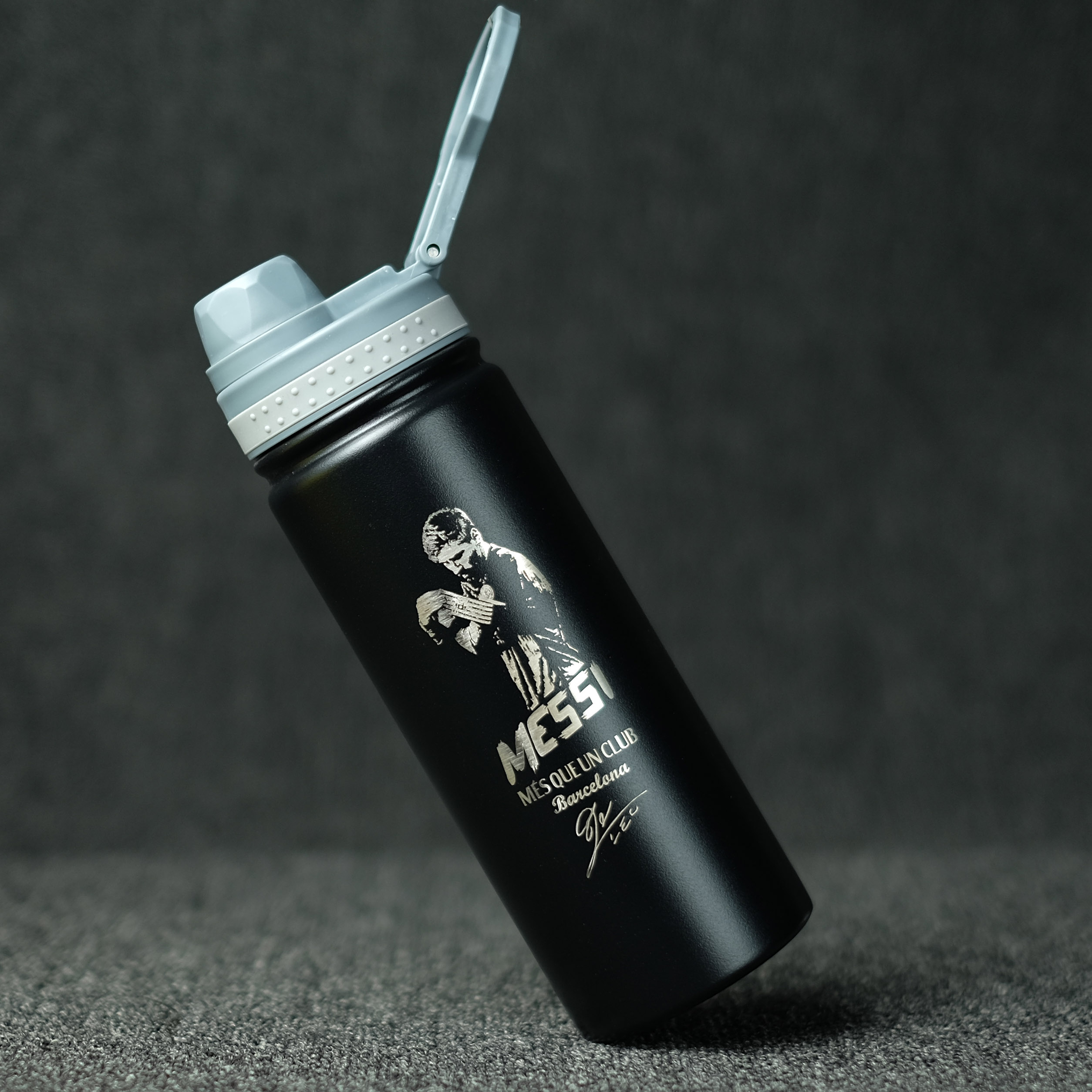 可定制图案梅西c罗拉莫斯内马尔足球球迷不锈钢真空双层保温杯水