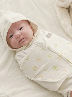 韩国elava婴幼儿防惊跳半包包屁衣全包防惊跳睡袋柔软棉质透气