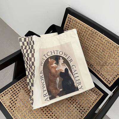 ins帆布包女文艺简约大容量