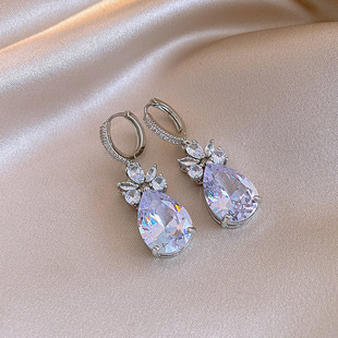 Cuffs Ear Flower Jewelry Sparkling Chic Teardrop Zircon