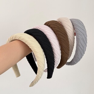 Korean Ruched Fabric Headband Chic Hair Accessory