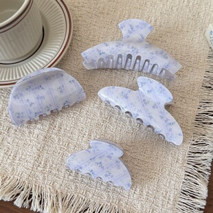 Floral Claw Clip, Korean Summer Hair Accessory