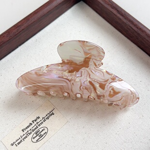 Colorful Brown Claw Clip Trendy Hair Accessory for Women