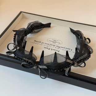 Non Band Crystal Headband Top Hair High Bow Slip