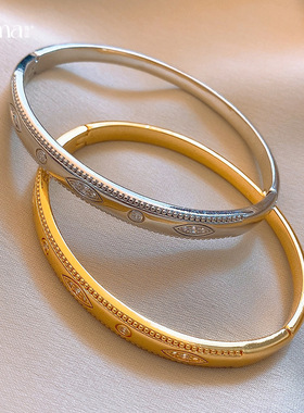 满钻半圈锆石手镯女冷淡风小众